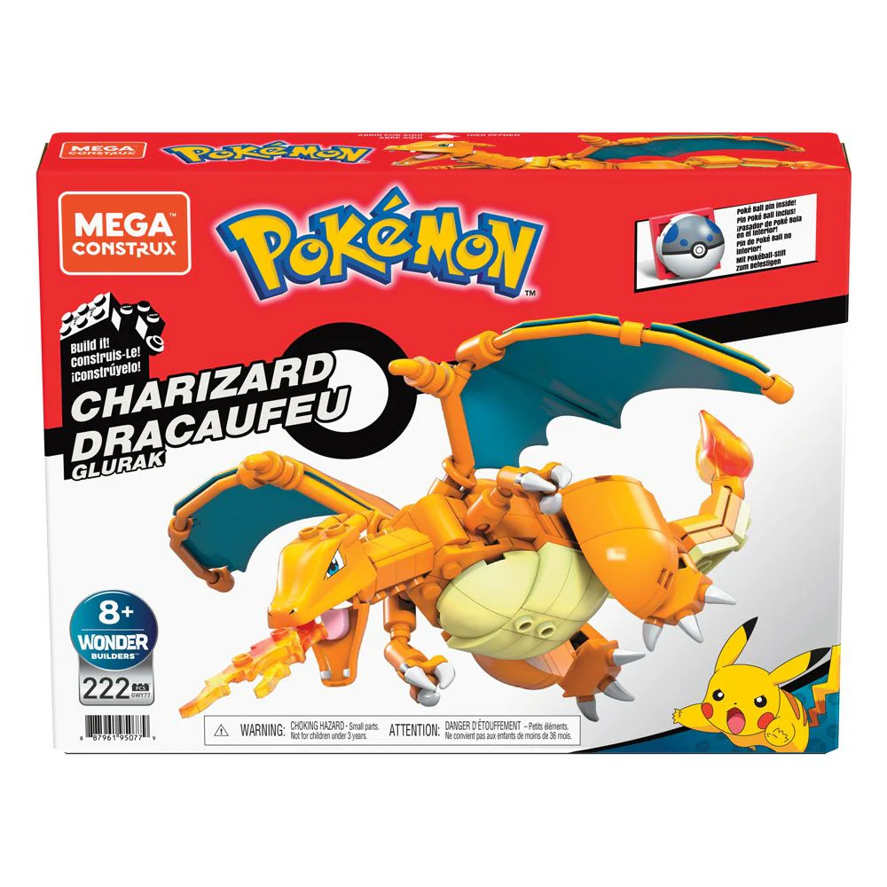 Pok��mon - Charizard - Mega Construx Wonder Builders Building Set (rakennussetti)