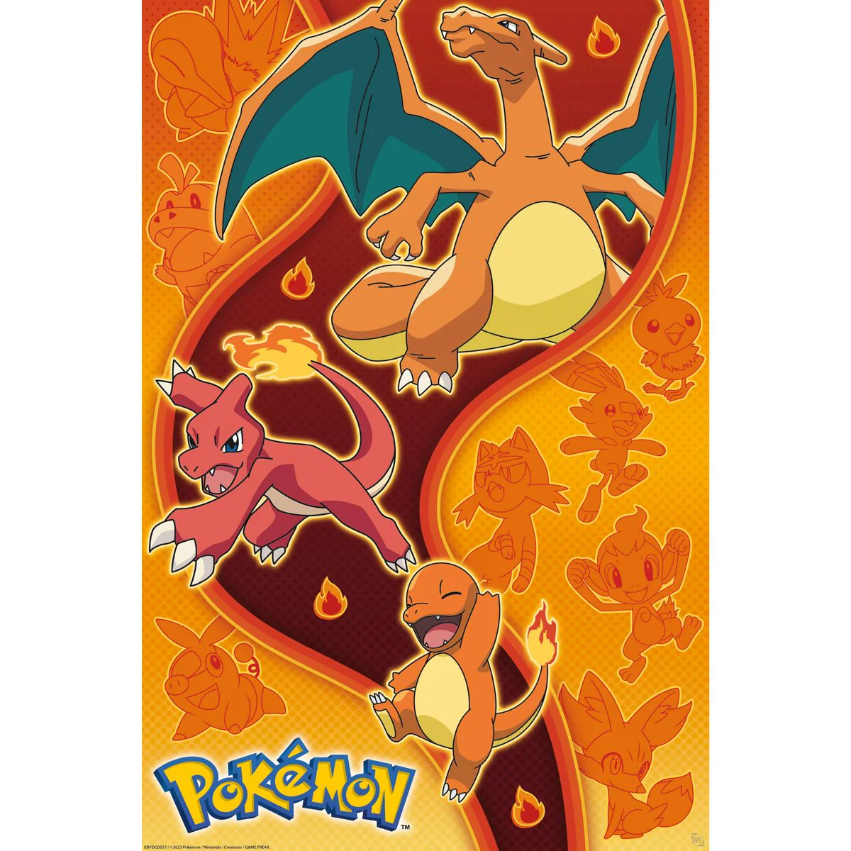 Pok��mon - Fire Type - Juliste