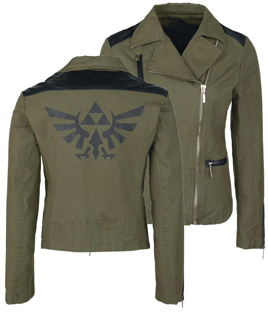 The Legend of Zelda - Black Triforce - Biker-takki (prätkärotsi)