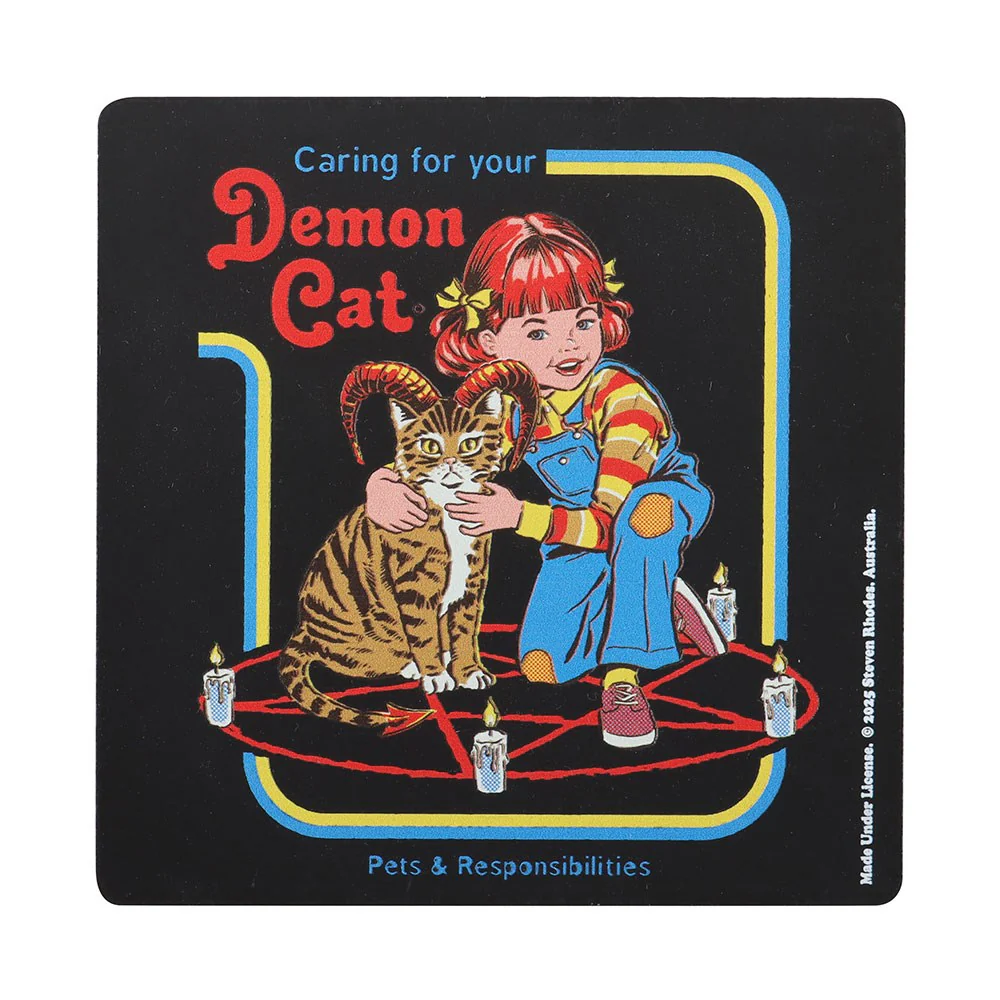 Steven Rhodes - Caring for your Demon Cat - Lasinalunen