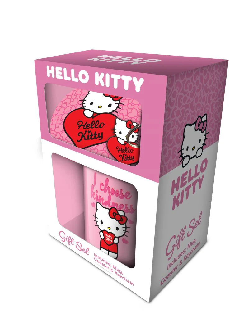 Hello Kitty - My Heart - Lahjasetti (Muki, mukinalunen & avaimenper?)