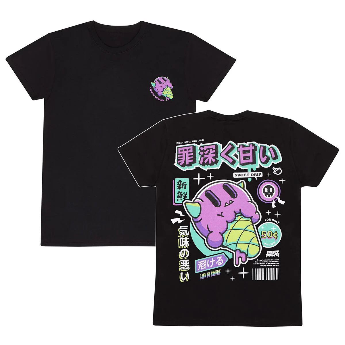 Creepy Creams - Tottori Purple - T-paita