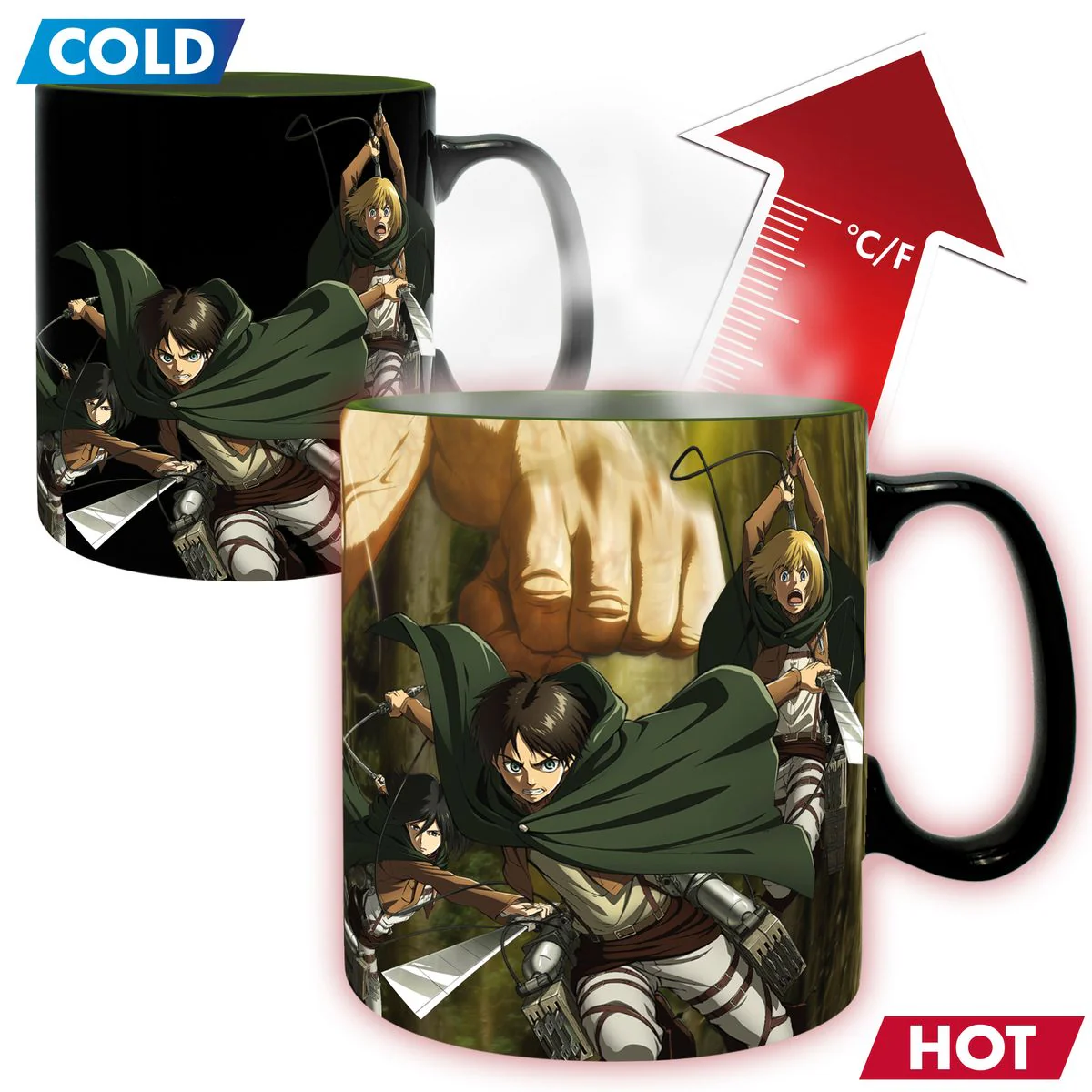 Attack on Titan - Titan Eren - ?Iso Heat Change -muki (XXL-koko)