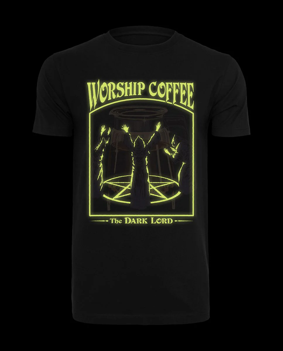 Steven Rhodes - Worship Coffee - Glow-in-the-Dark T-paita?(Limited Edition)