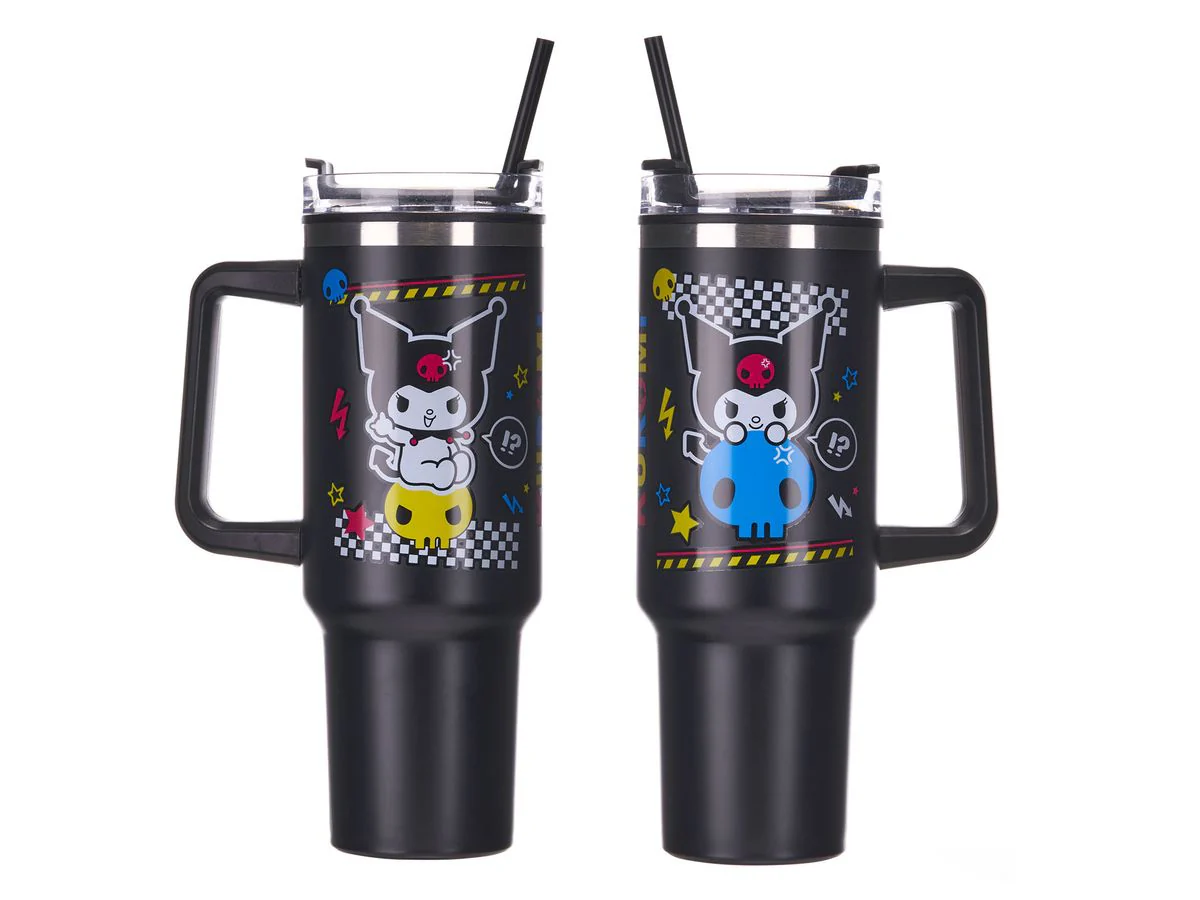 Hello Kitty - Kuromi black - Tumbler - Isokokoinen juomapullo (n. 1100 ml)