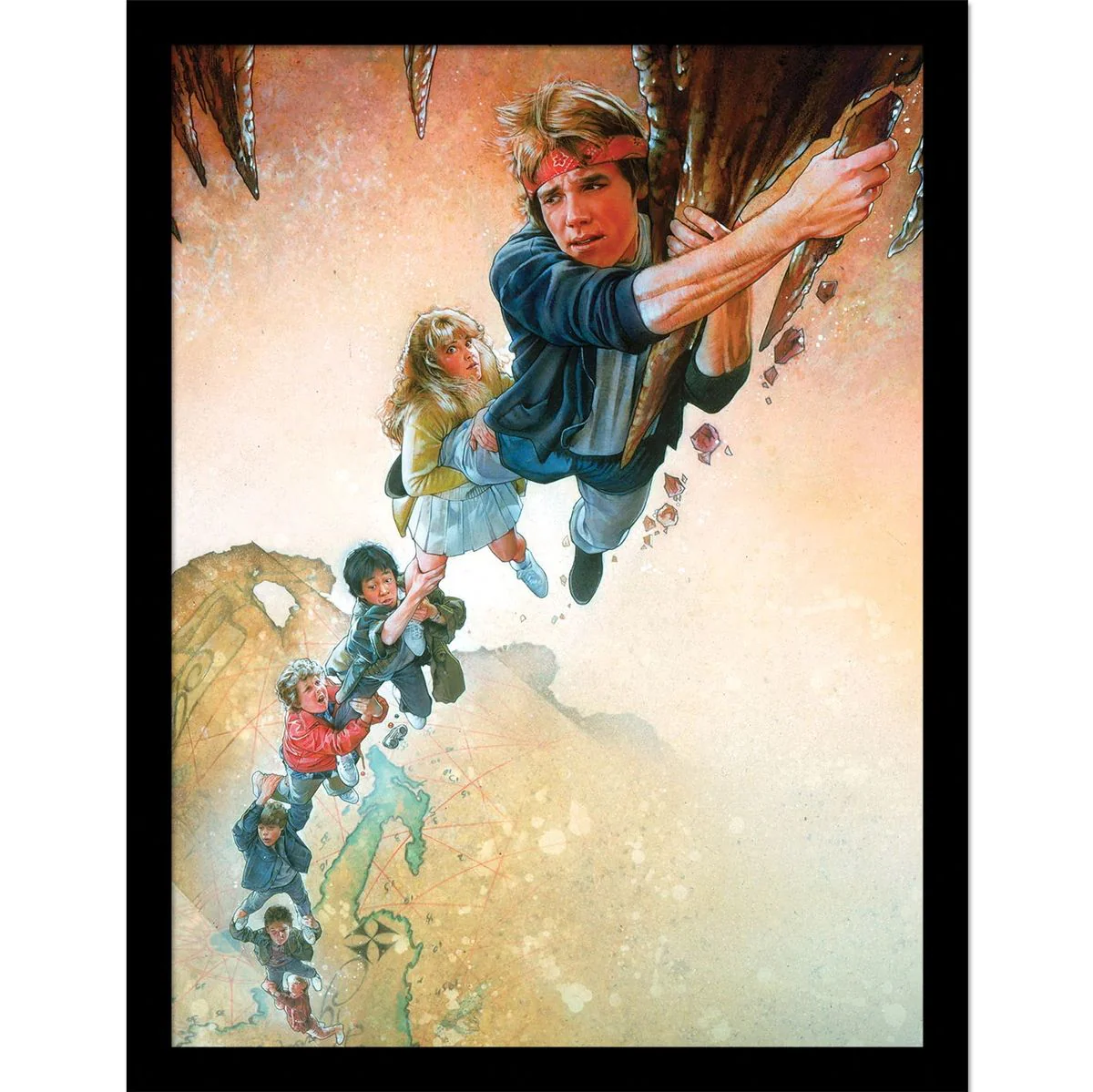 The Goonies - Hanging - Kehystetty taidejuliste