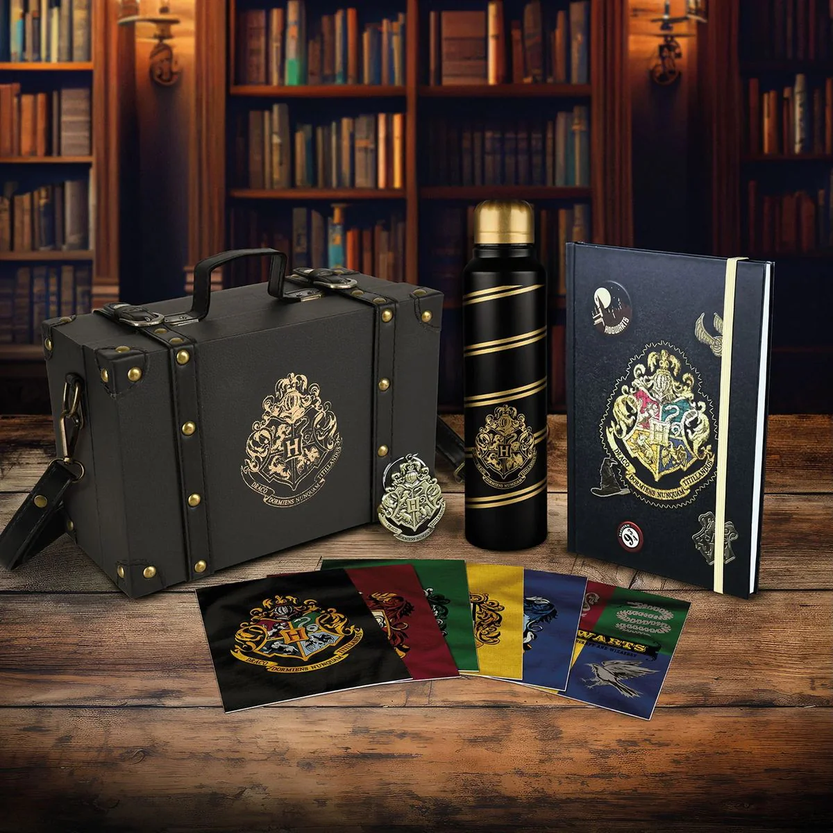 Harry Potter - Hogwarts Colorful Crest - Lahjasetti