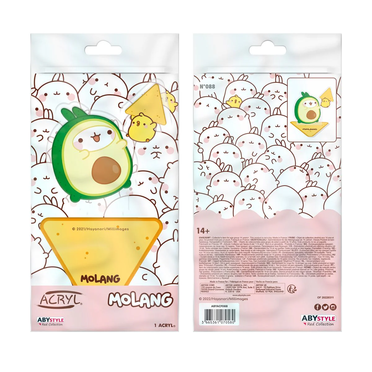 Molang - Avocado - Akryylifiguuri (keräilyhahmo)