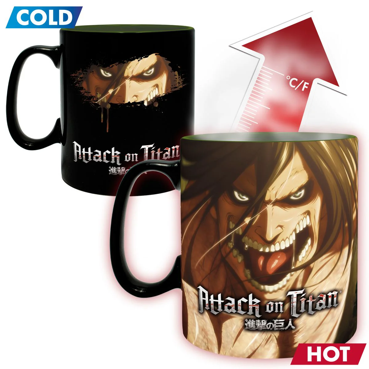 Attack on Titan - Titan Eren - ?Iso Heat Change -muki (XXL-koko)