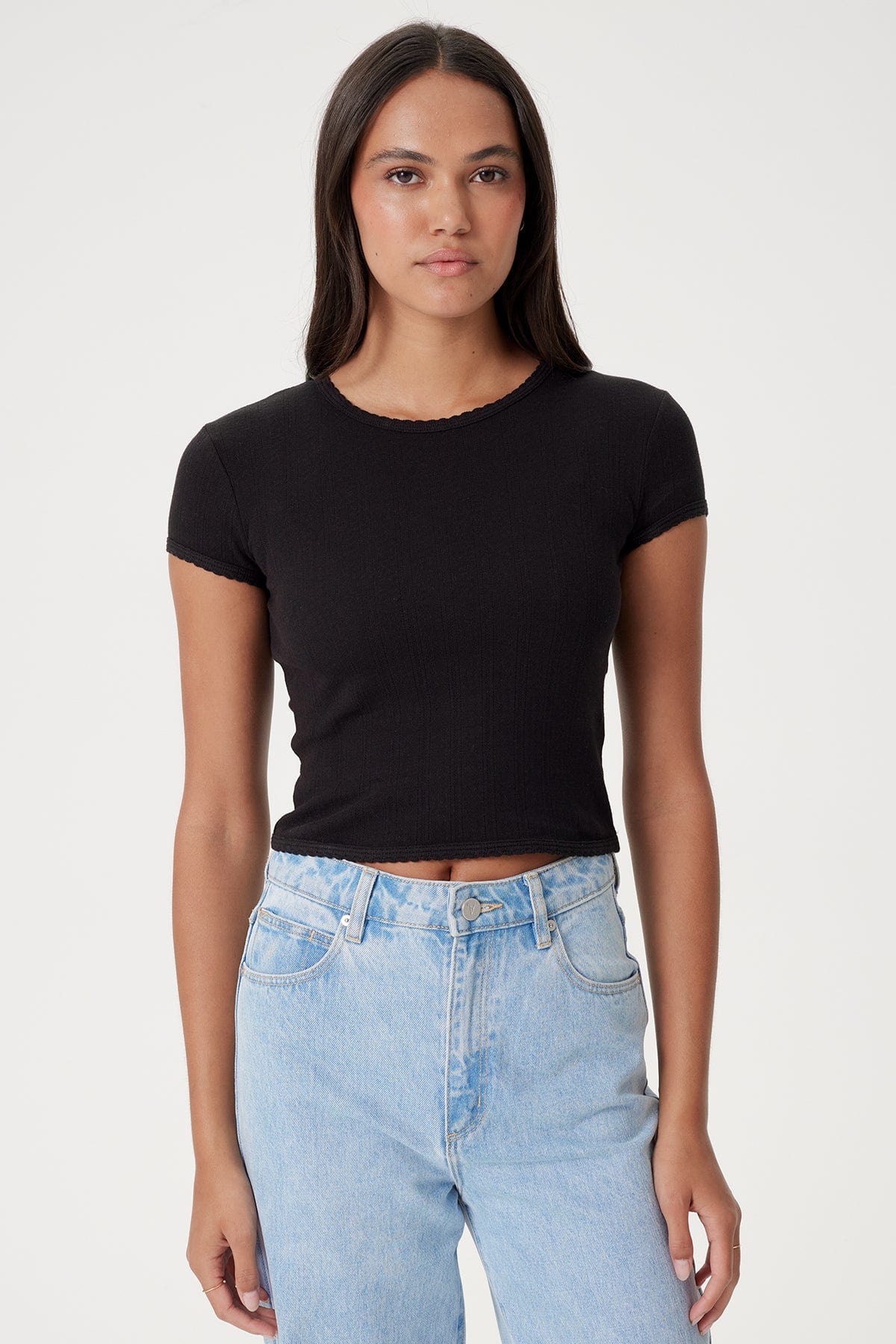 Pointelle Ellie Baby Tee