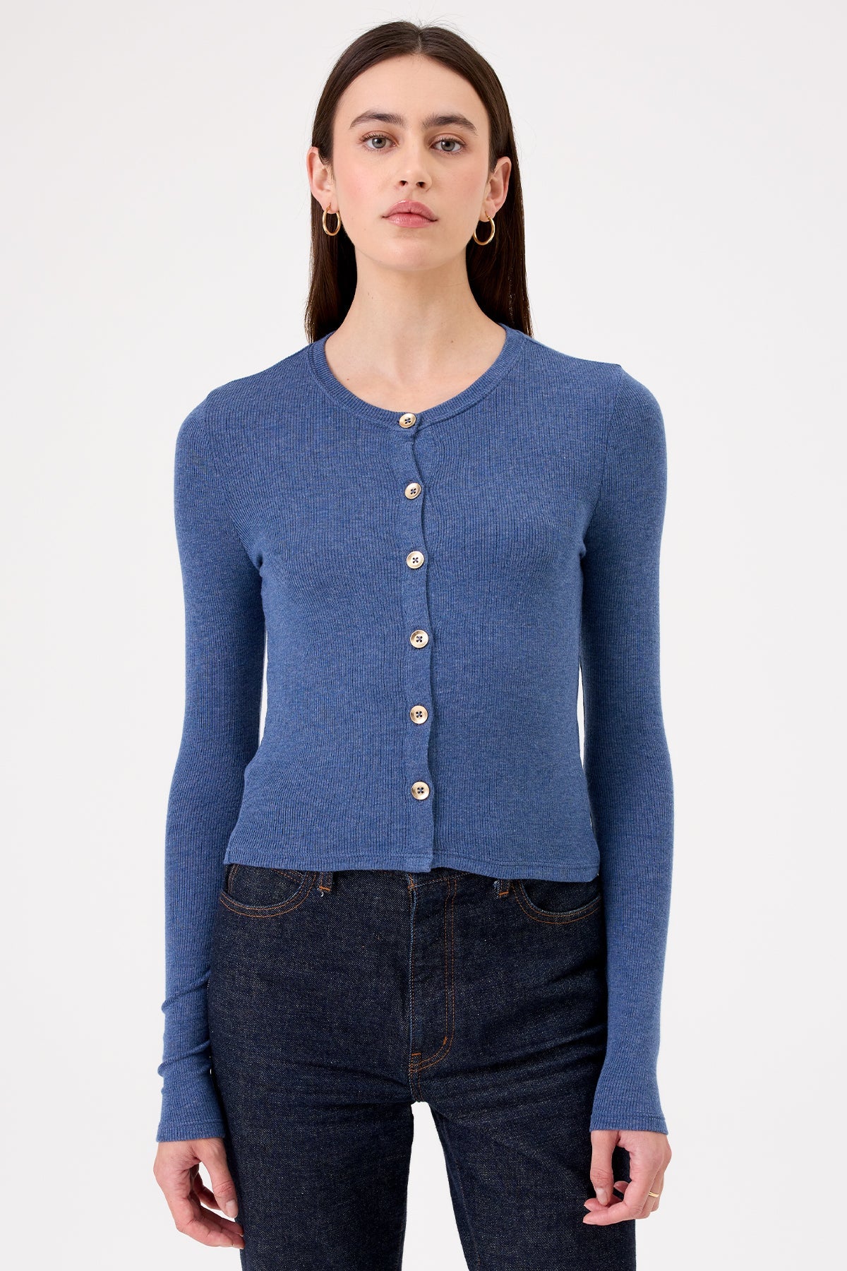 Marina Ribbed Crop Cardigan