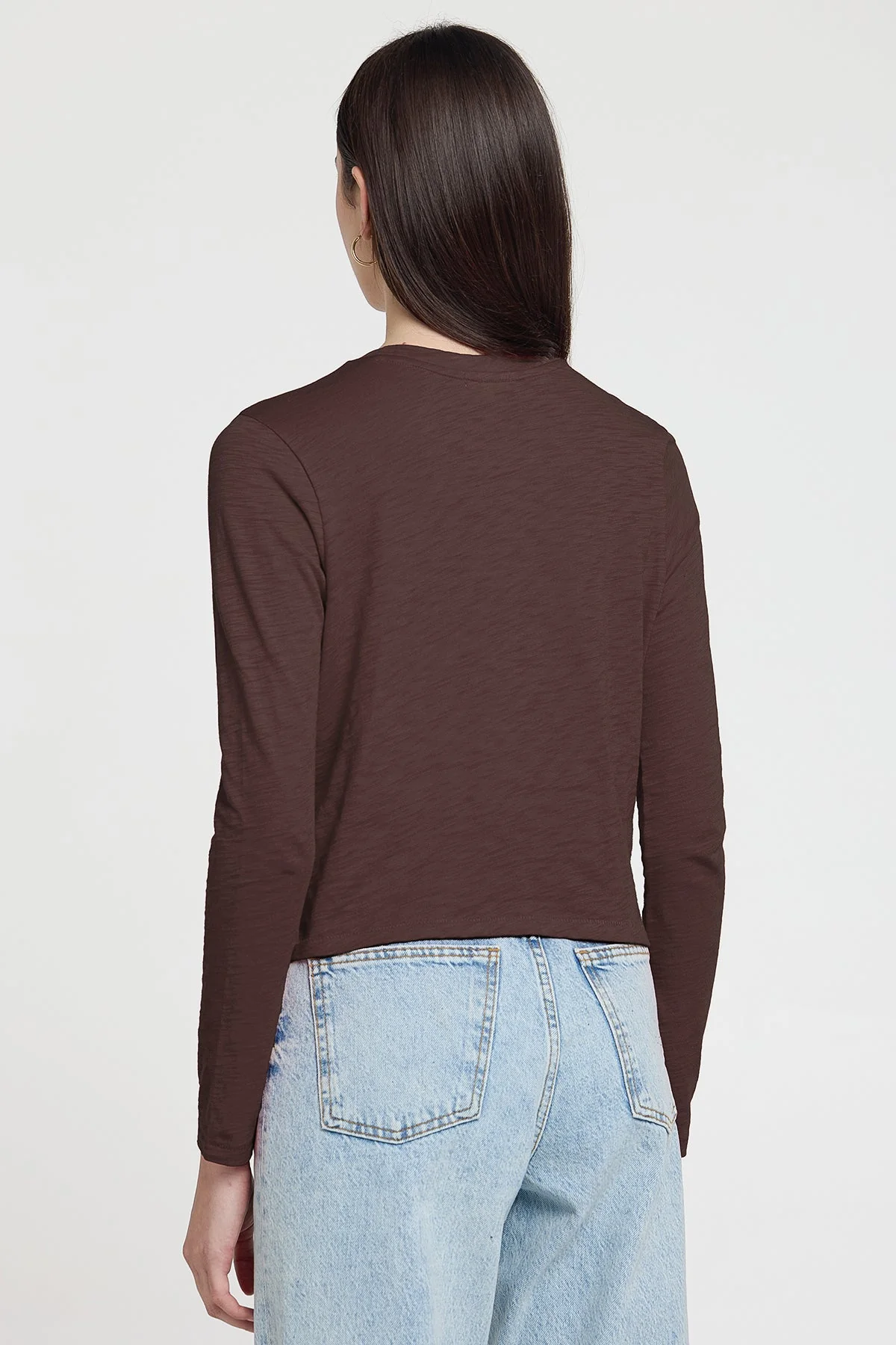 Long Sleeve Cropped Boy Tee