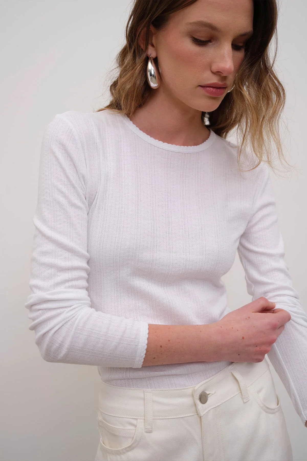 Blaire Pointelle Top