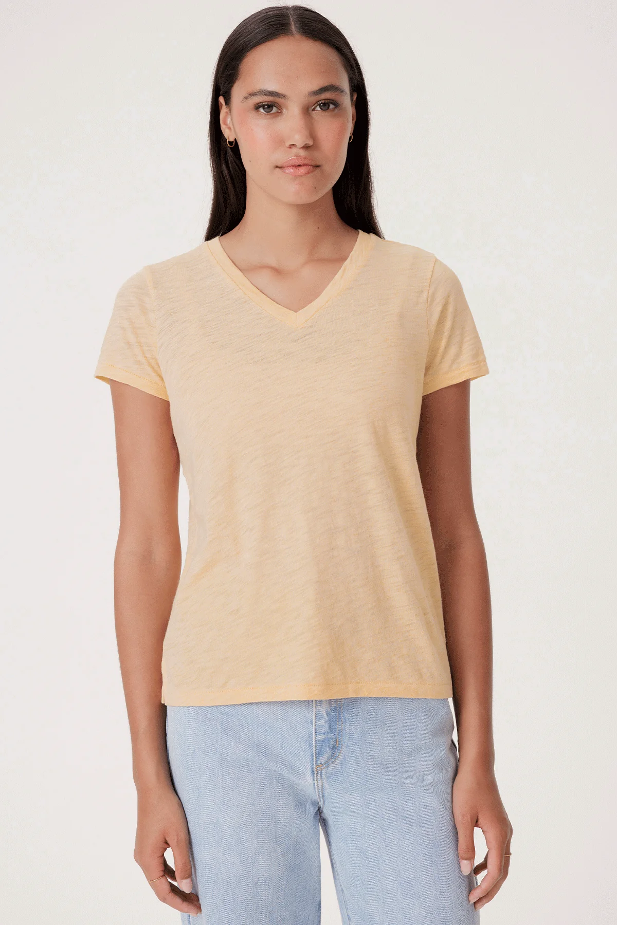 Signature Slub V Neck Boy Tee