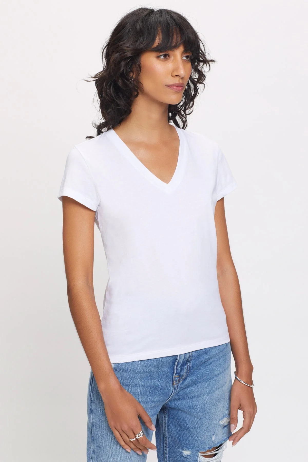 Organic V Neck Tee