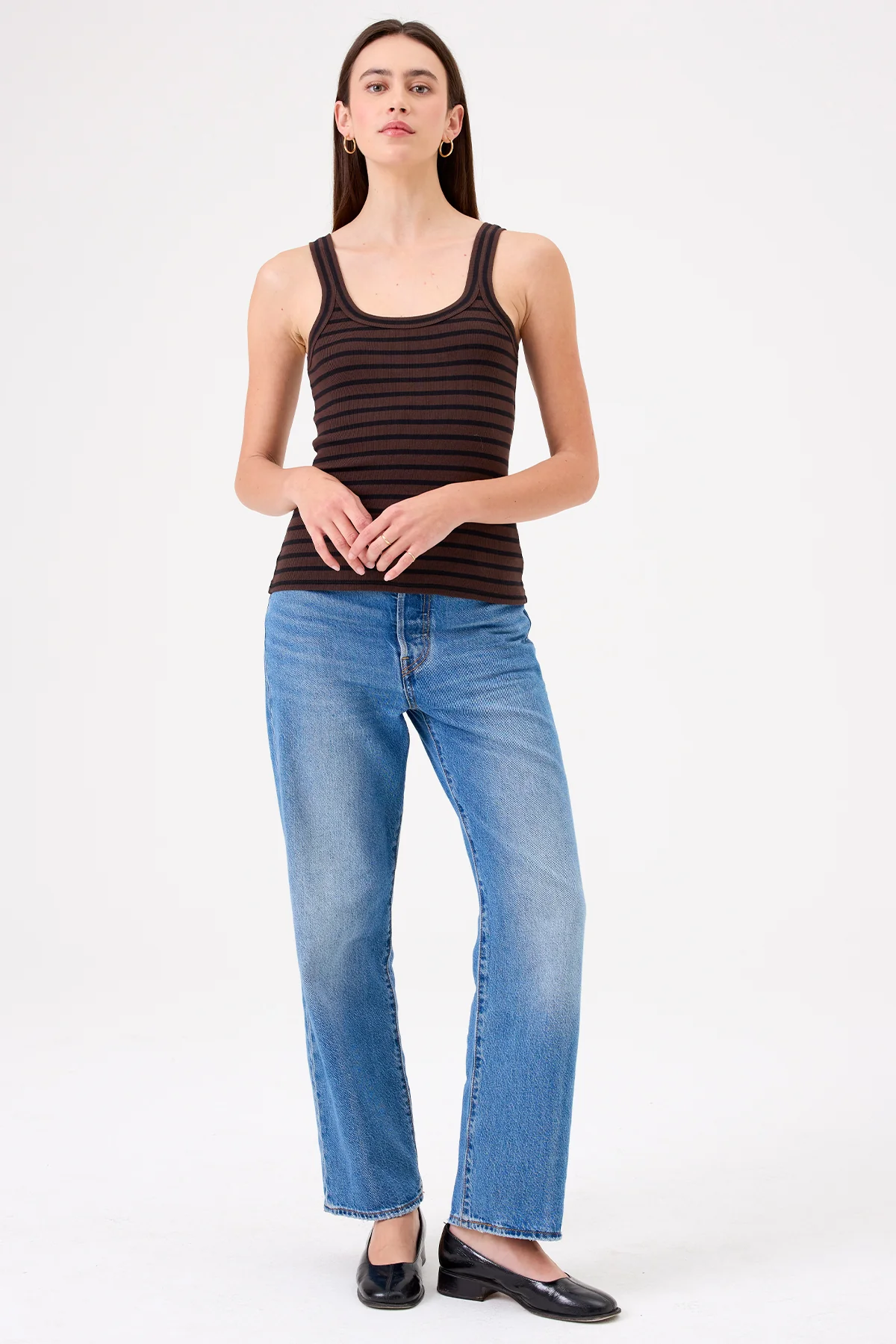 Angeline Striped Tank