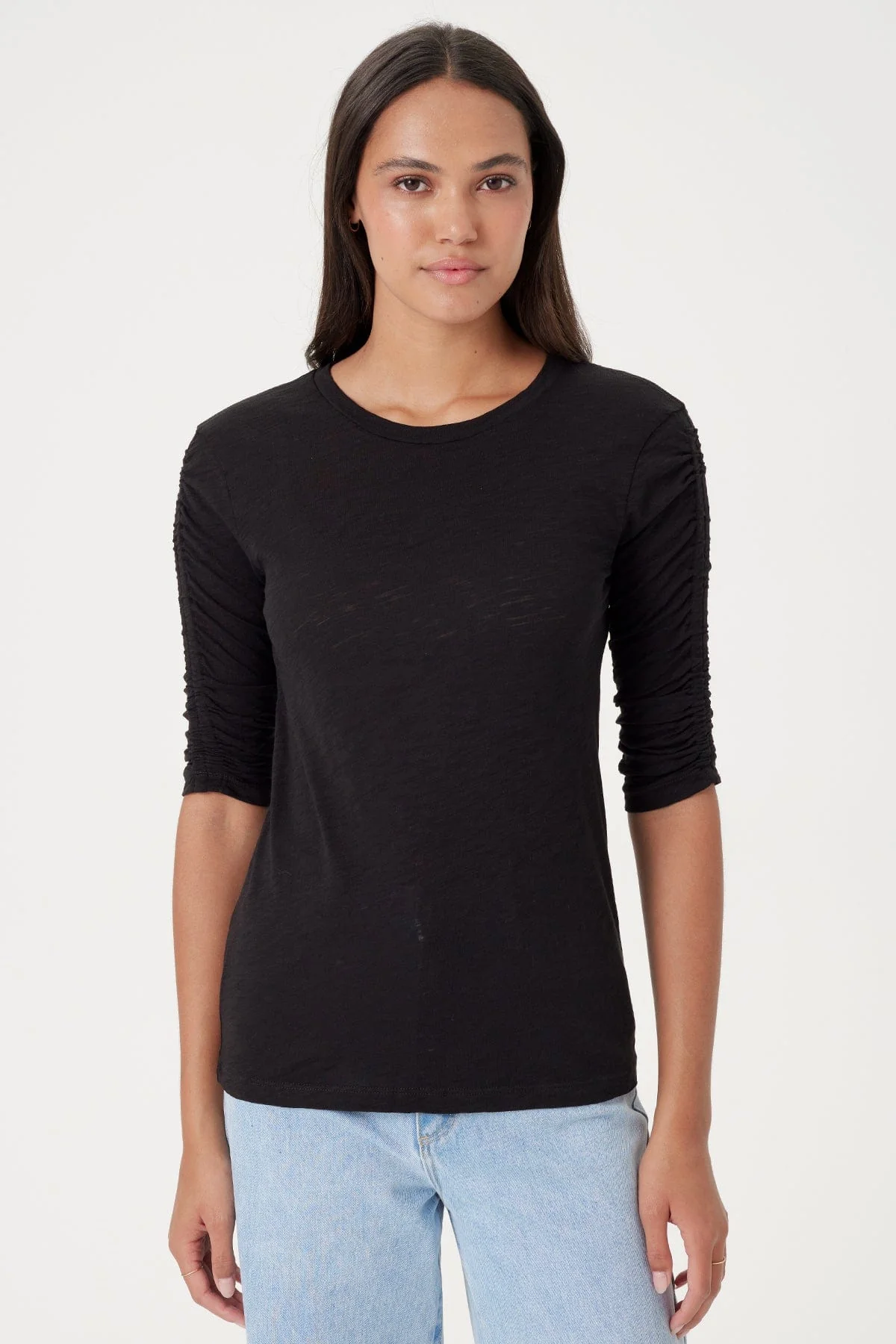 Ruched Half Sleeve Tee