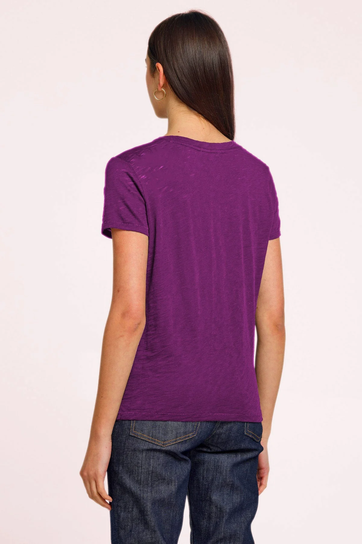 Signature Slub V Neck Boy Tee