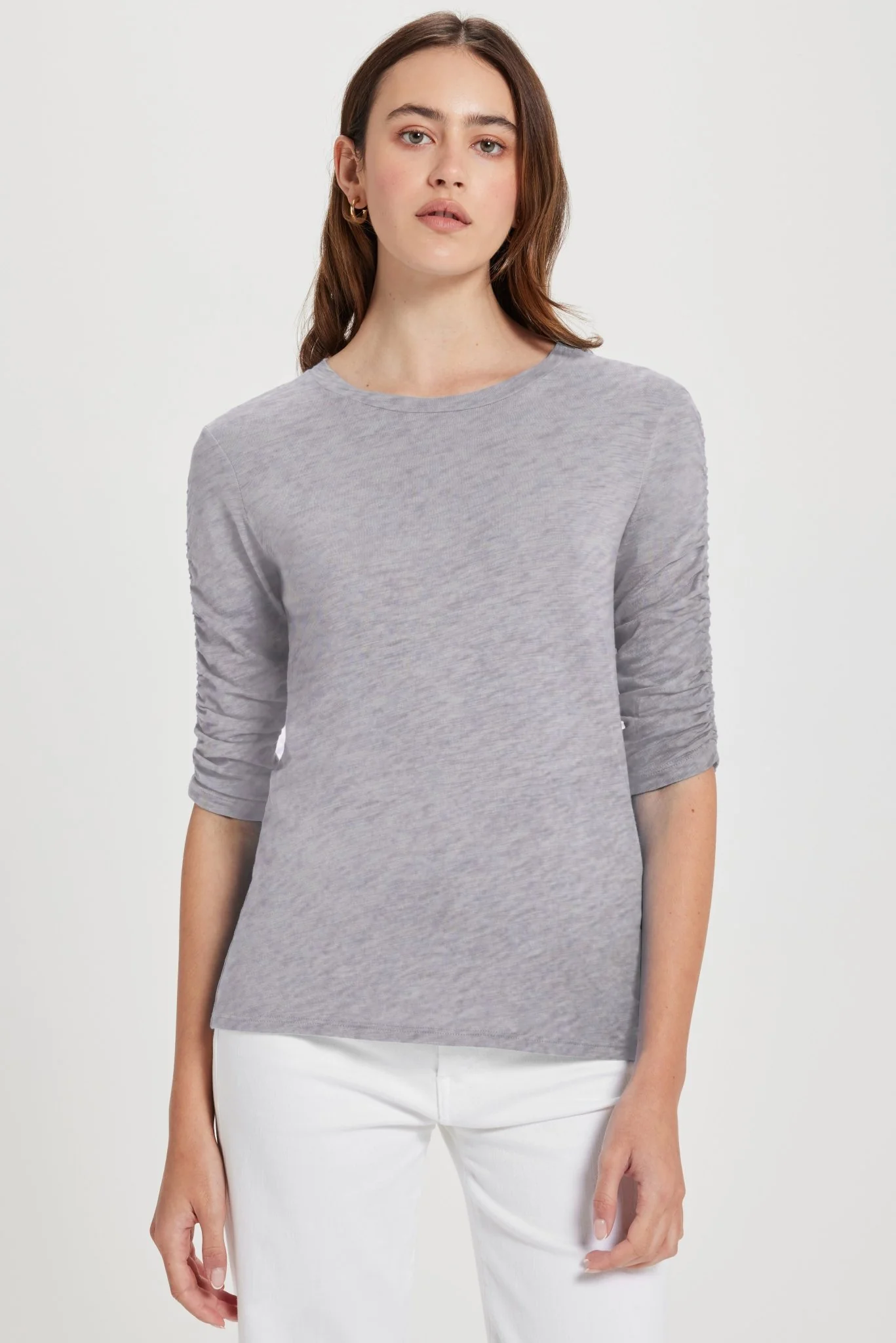 Ruched Half Sleeve Tee
