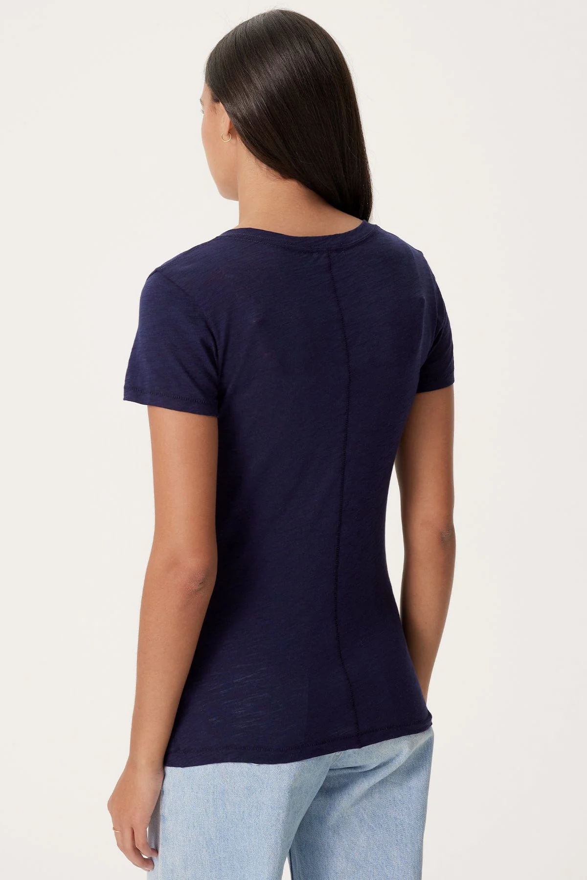 Signature Slub V Neck Tee