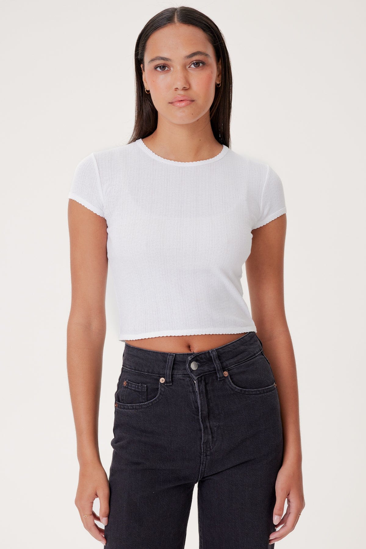 Pointelle Ellie Baby Tee