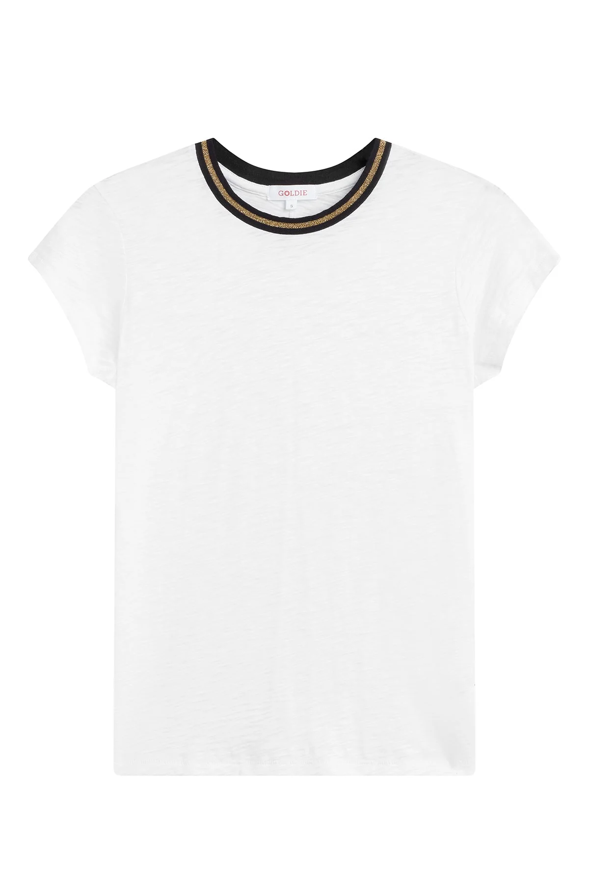 Metallic Tipped Ringer Tee