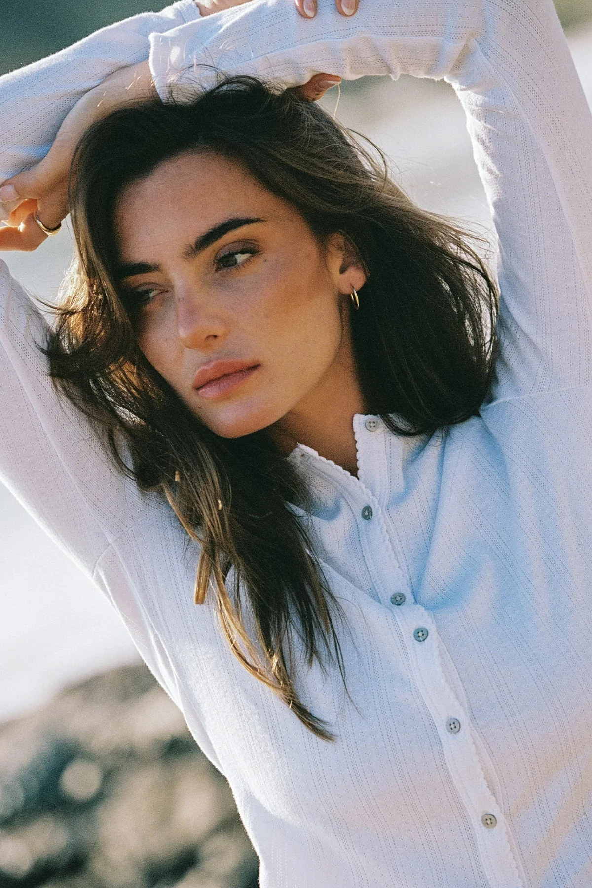 Pointelle Crop Cardigan