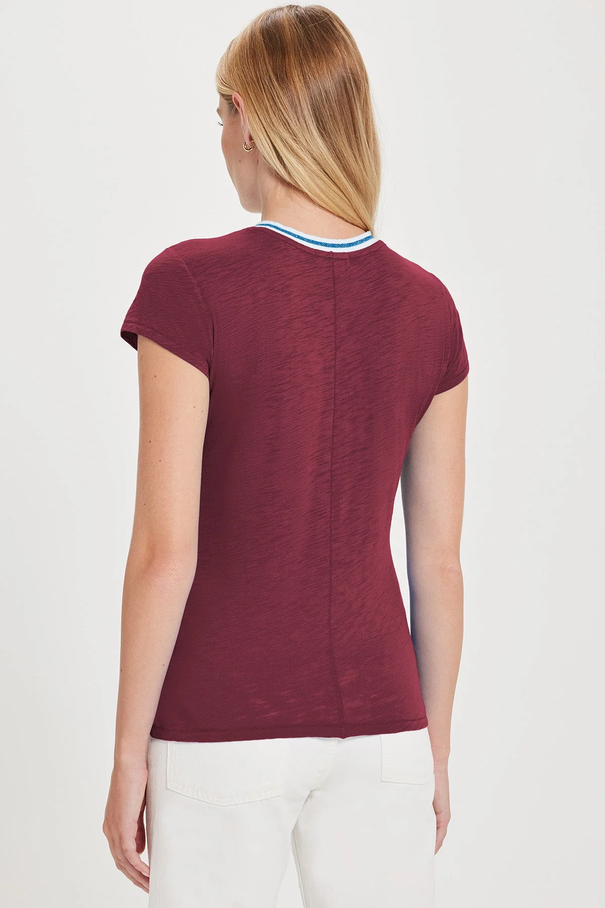 Shimmer Tipped Ringer Tee