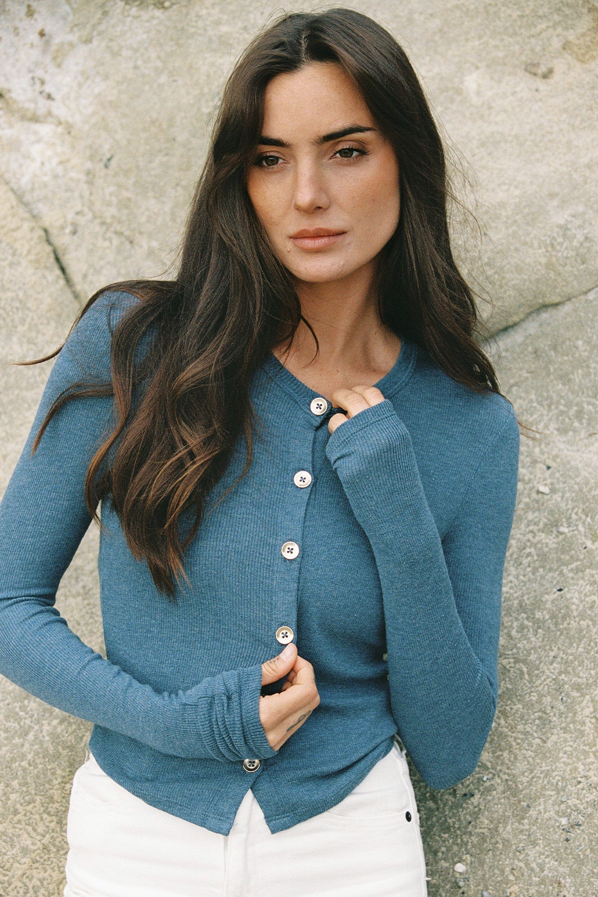 Marina Ribbed Crop Cardigan