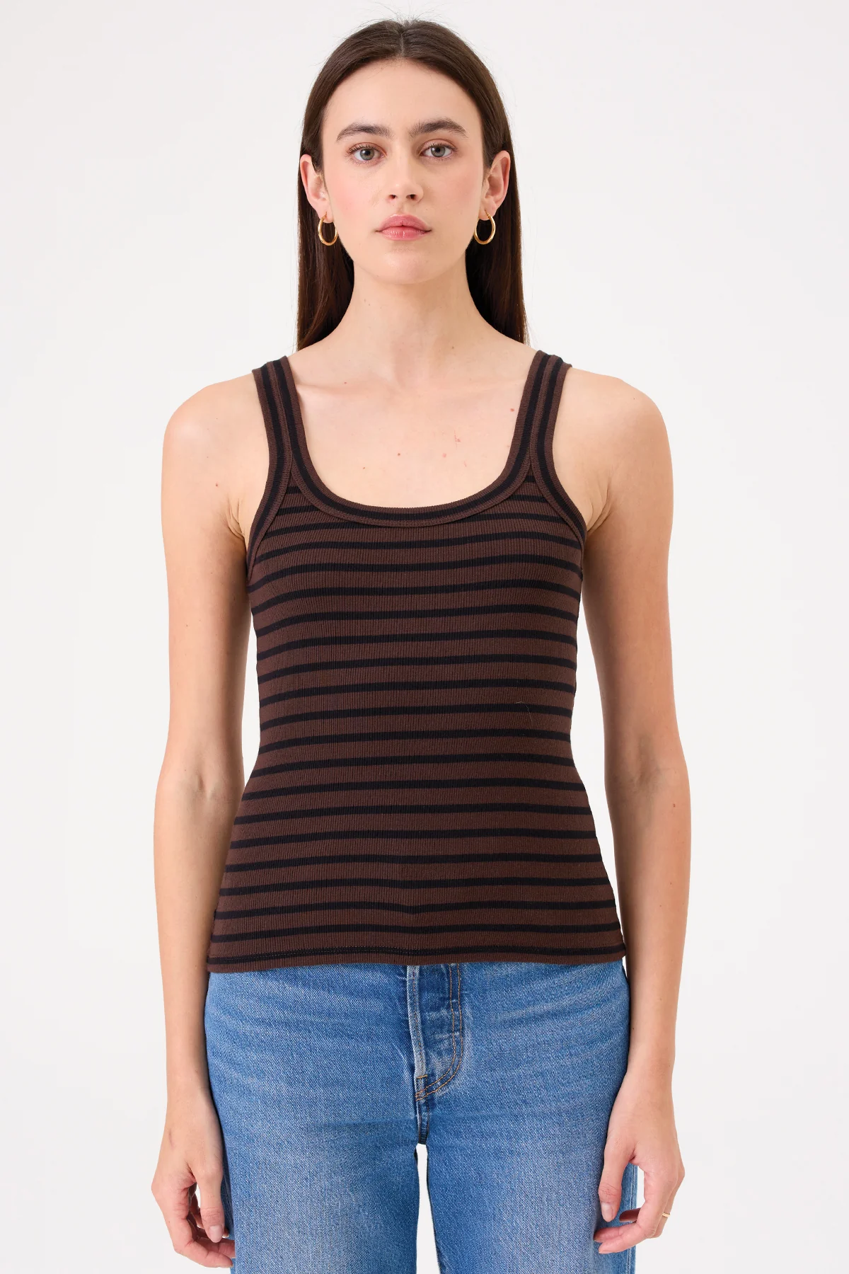 Angeline Striped Tank