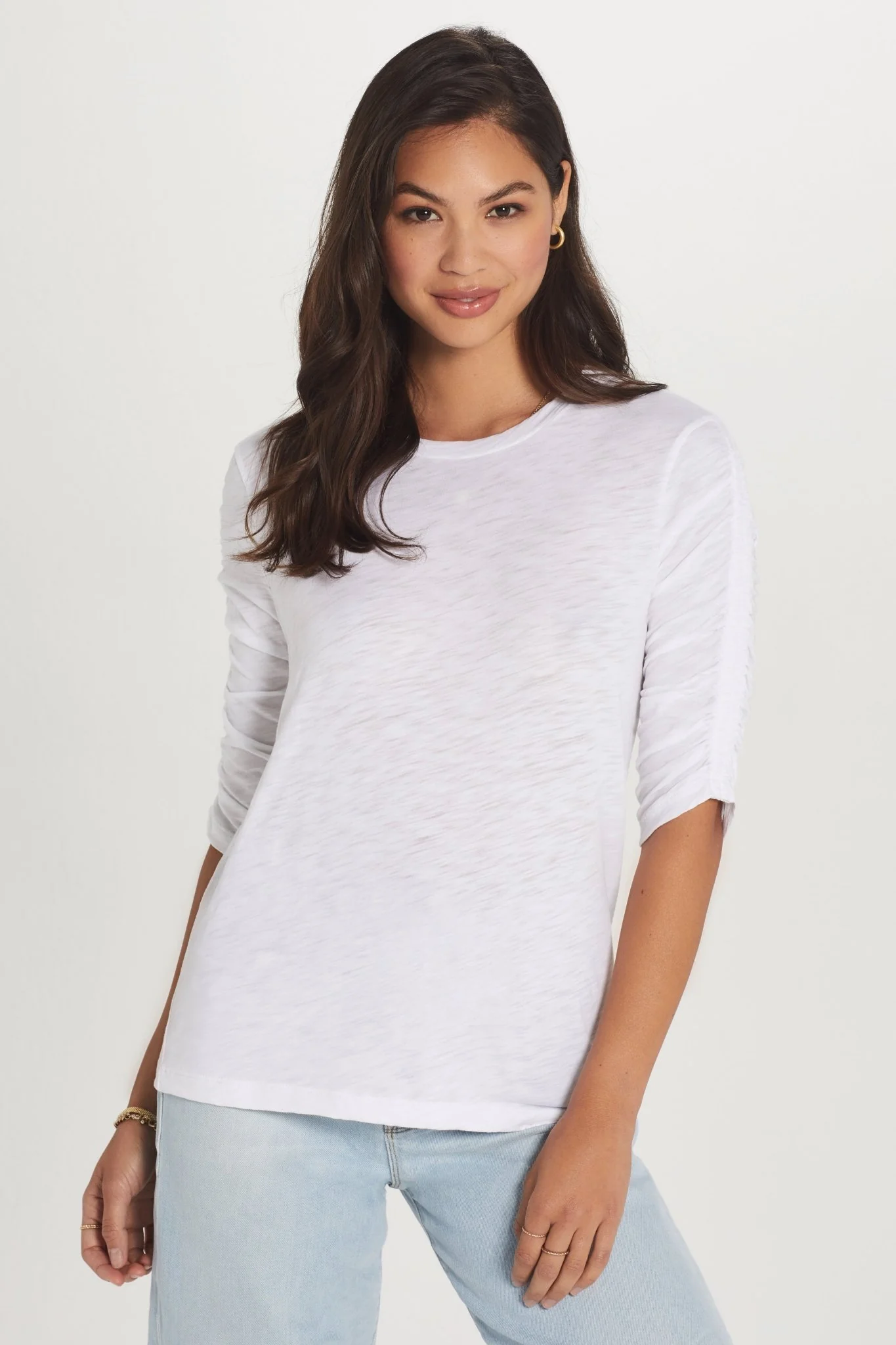 Ruched Half Sleeve Tee