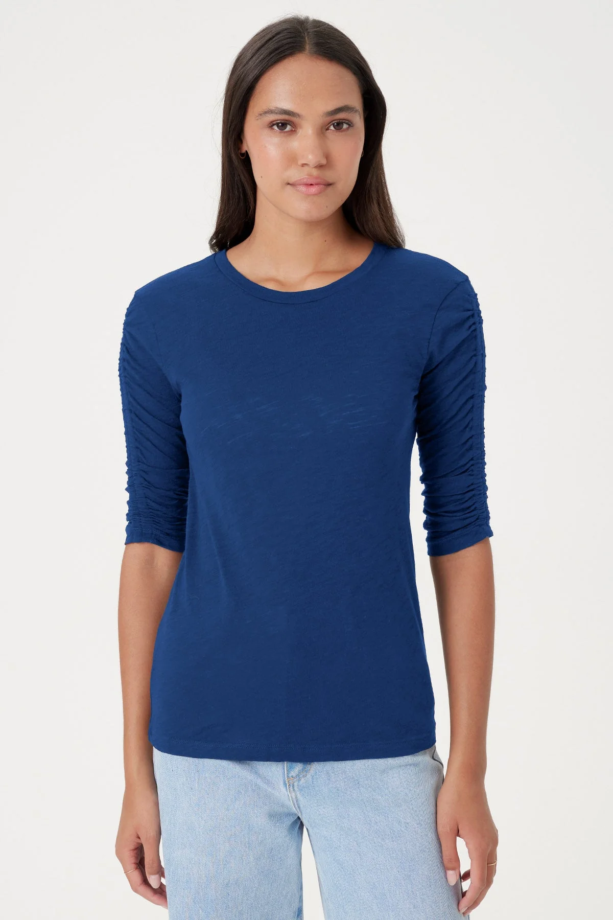 Ruched Half Sleeve Tee
