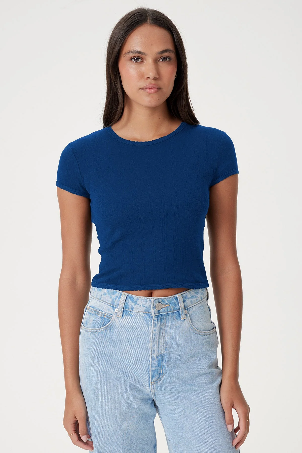 Pointelle Ellie Baby Tee