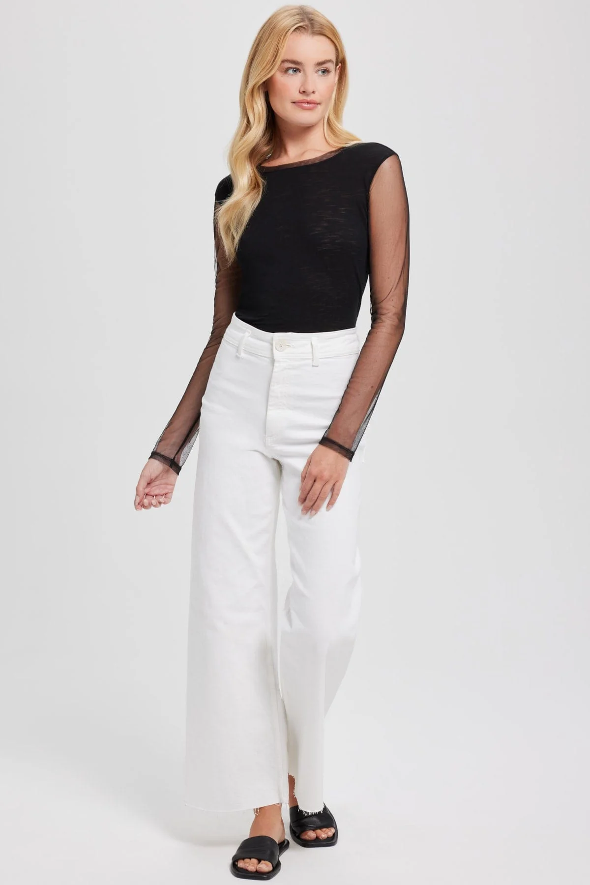 Tulle Long Sleeve Tee