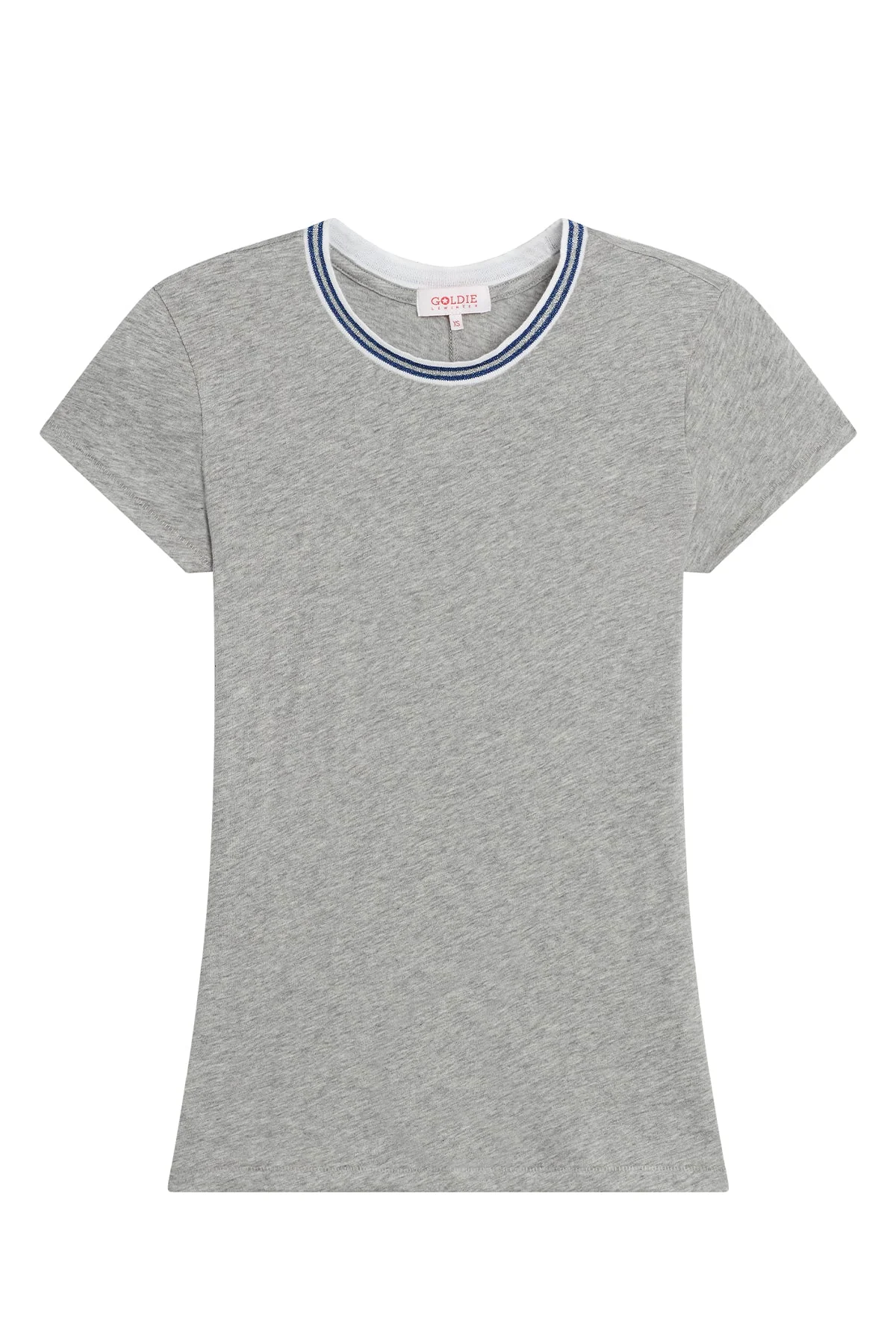 Metallic Tipped Ringer Tee