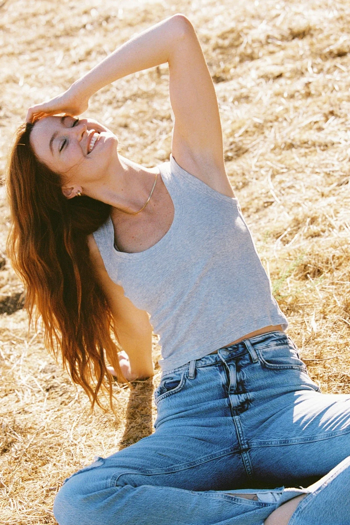 Variegated Rib Crop Tank