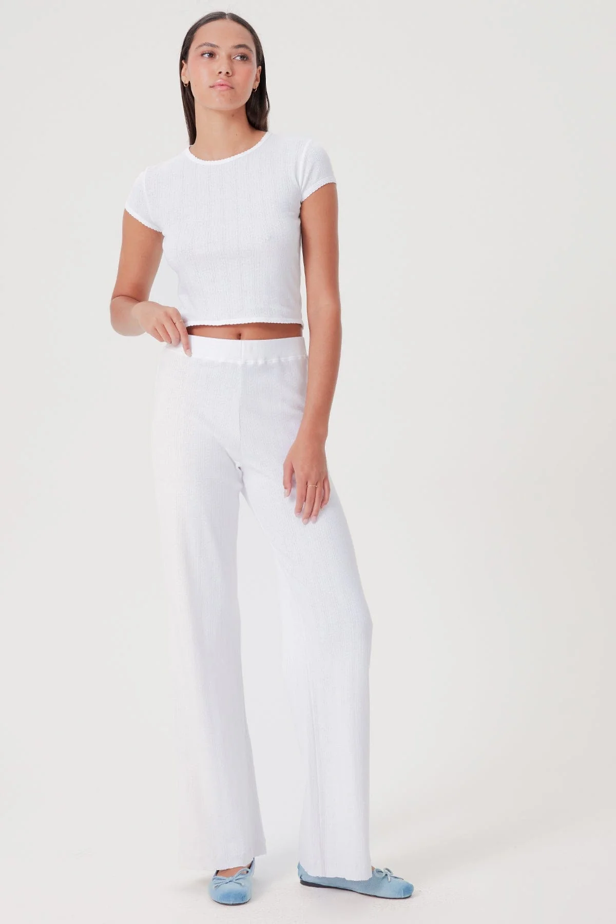 Pointelle Ellie Flare Pant