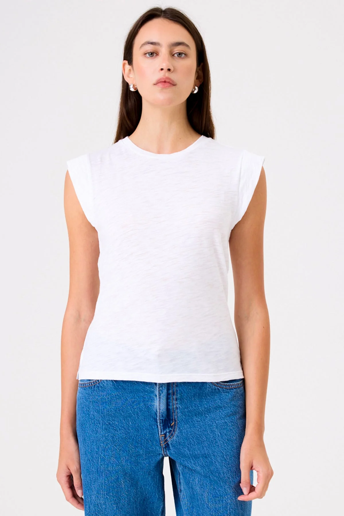 Signature Slub Cap Sleeve Tee