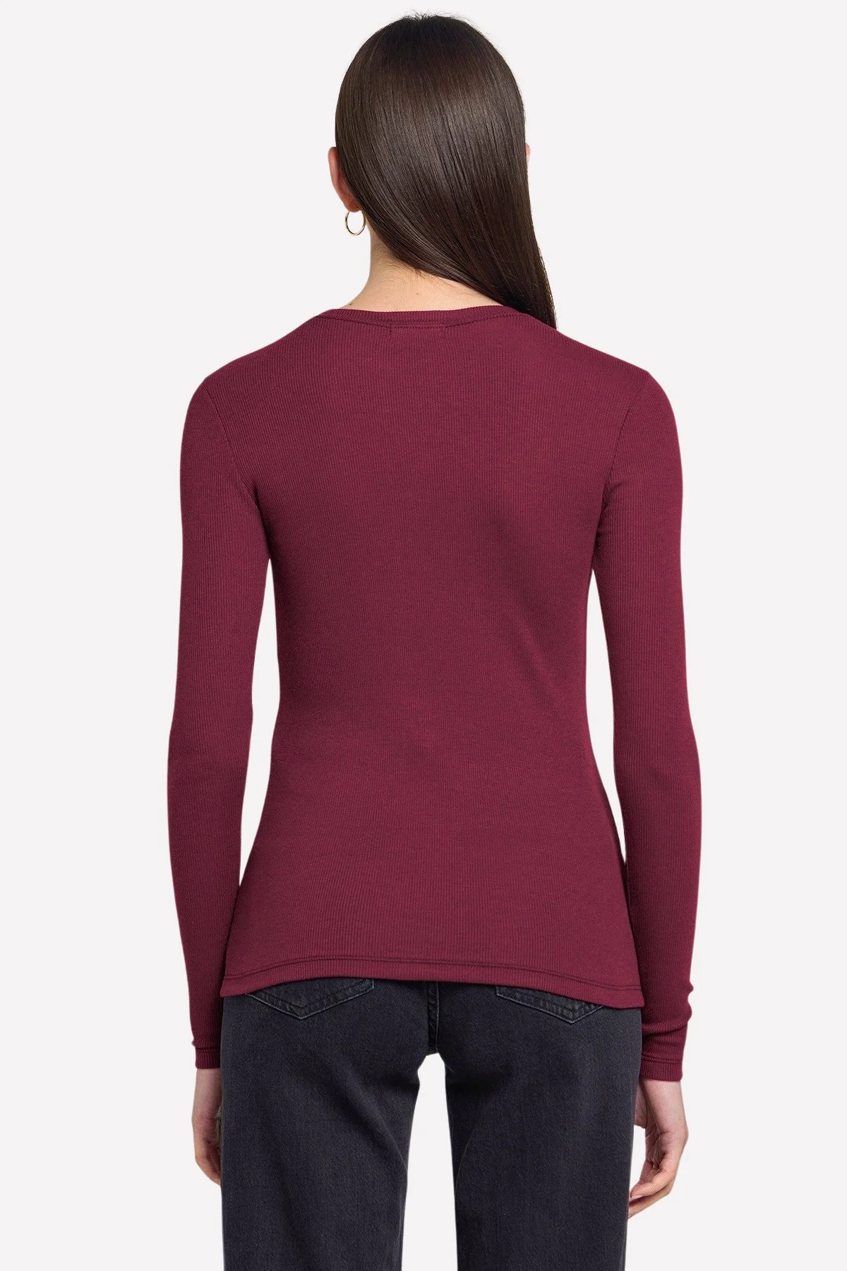Ribbed Long Sleeve Tee