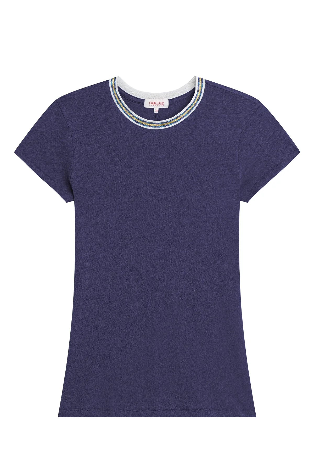 Metallic Tipped Ringer Tee