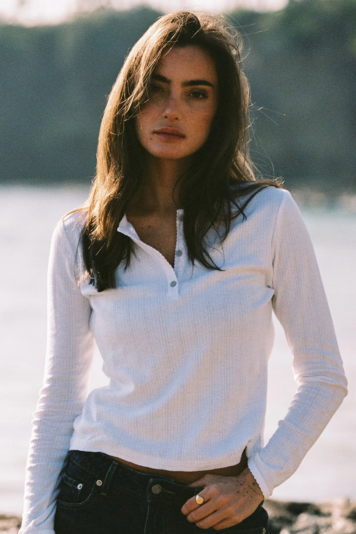 Sloane Pointelle Henley