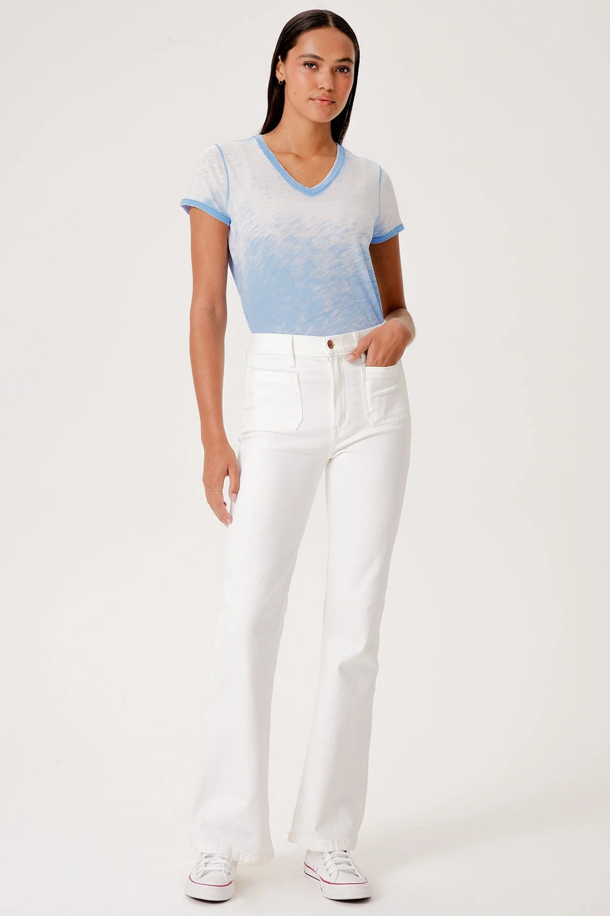 Sunrise V Neck Boy Tee