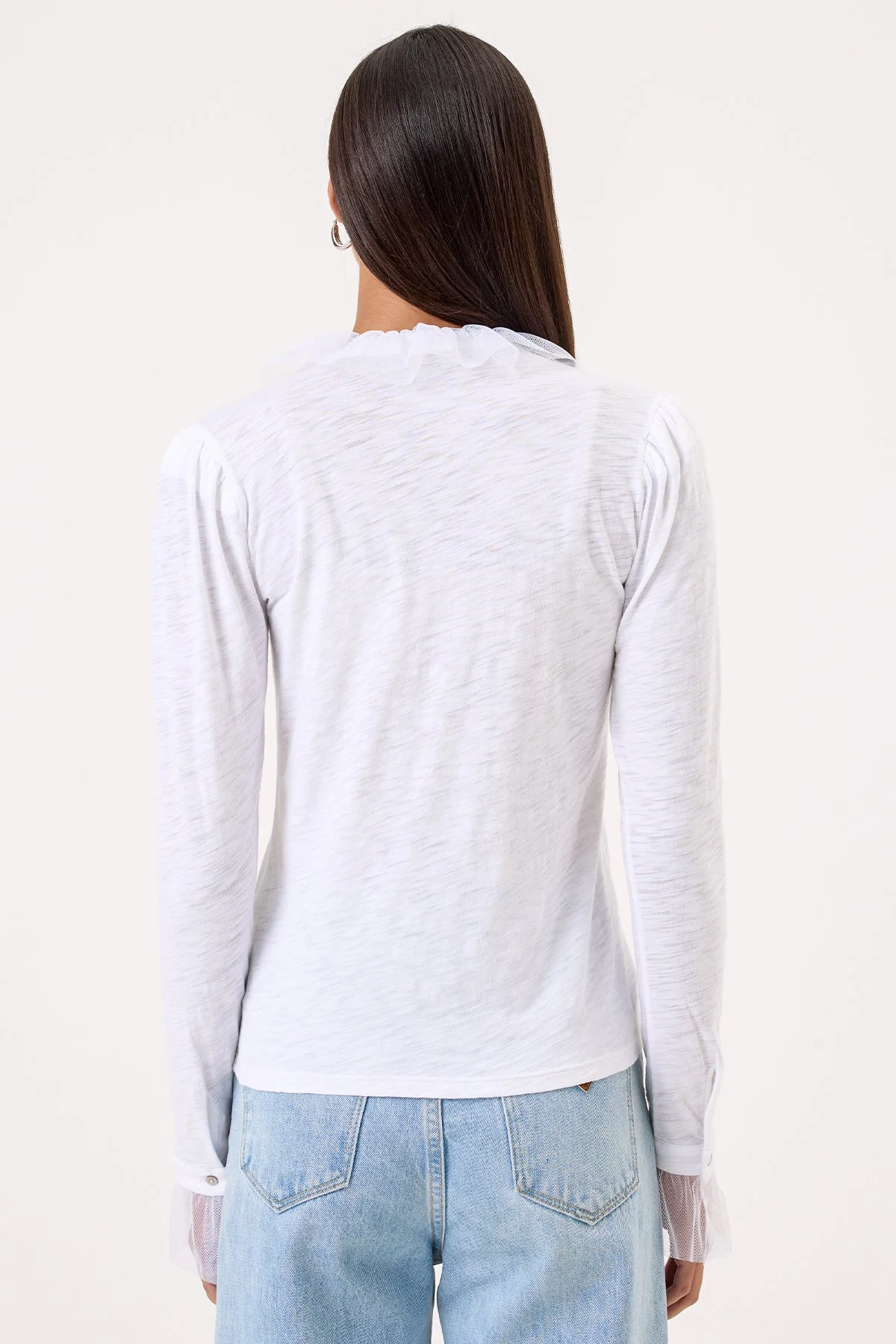 Vivian Tulle Ruffle Shirt