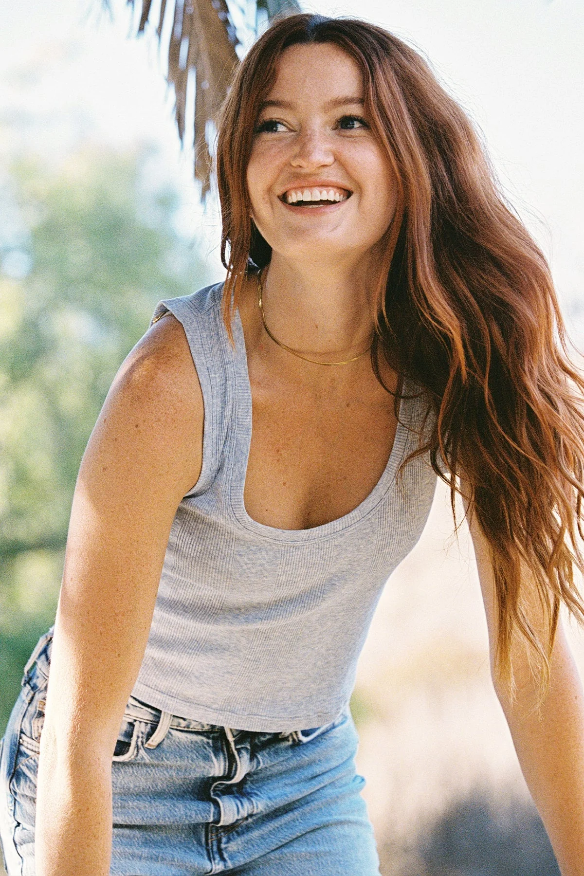 Variegated Rib Crop Tank