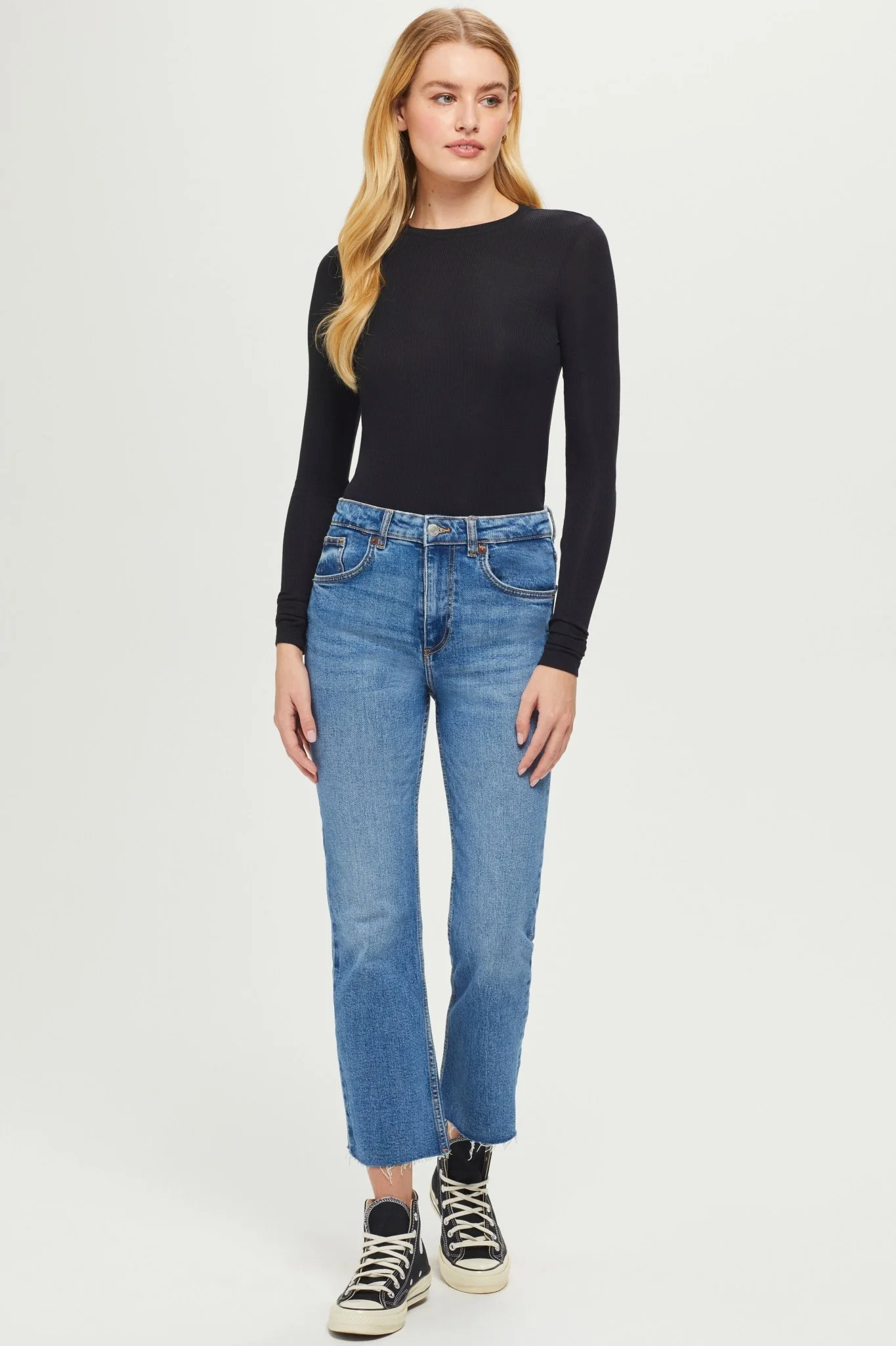 Ribbed Long Sleeve Tee