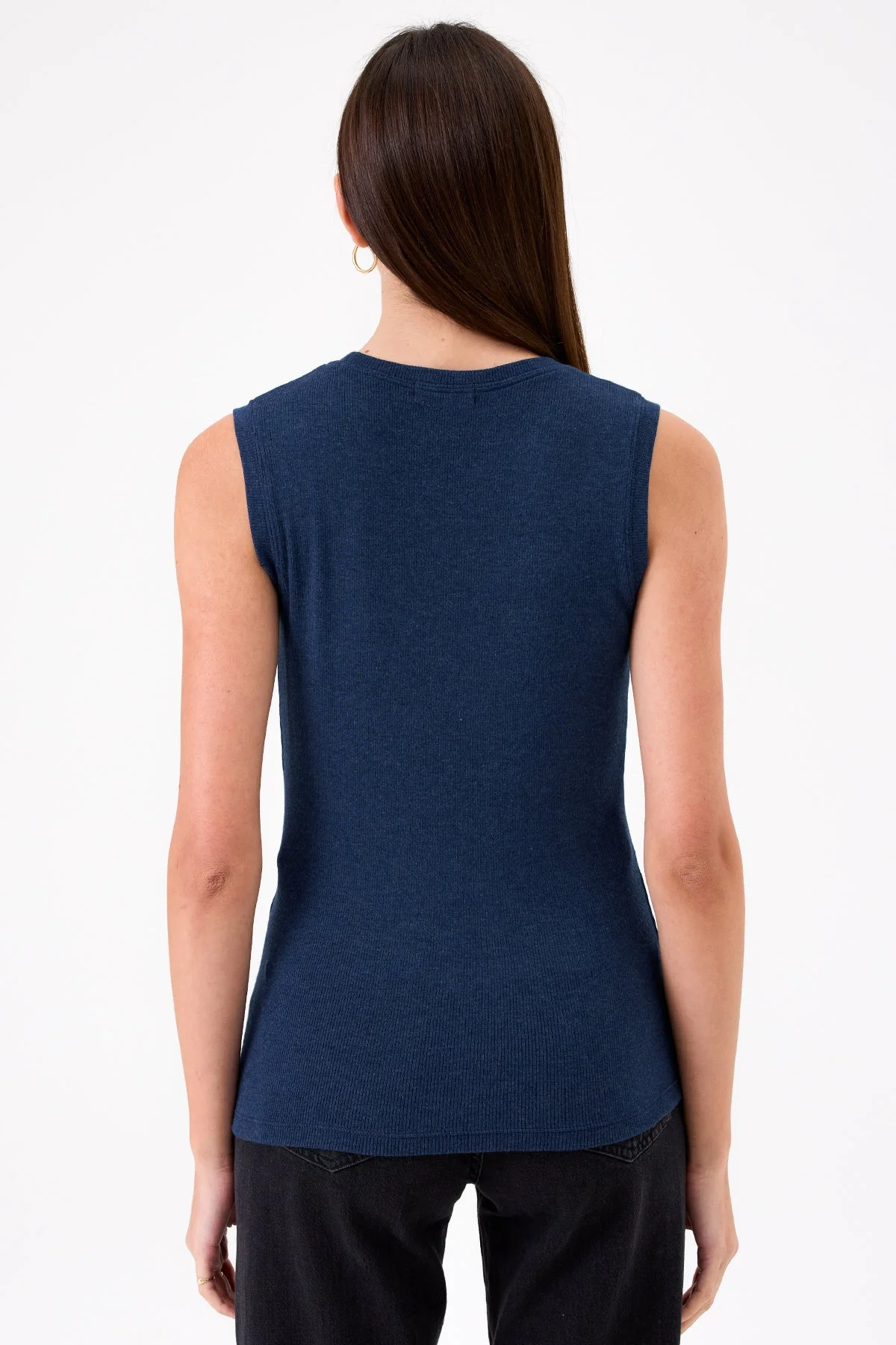 Ribbed Sleeveless Tee