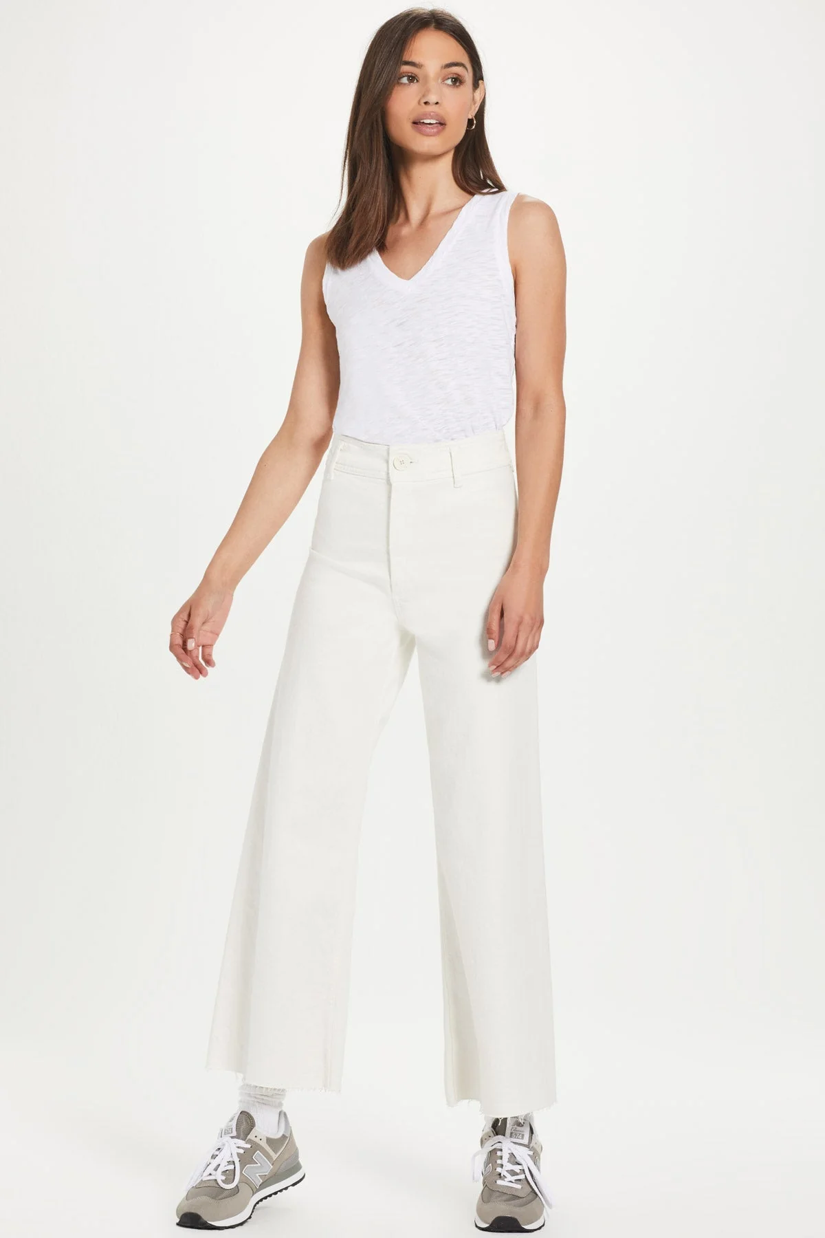 Signature Slub V Neck Tank