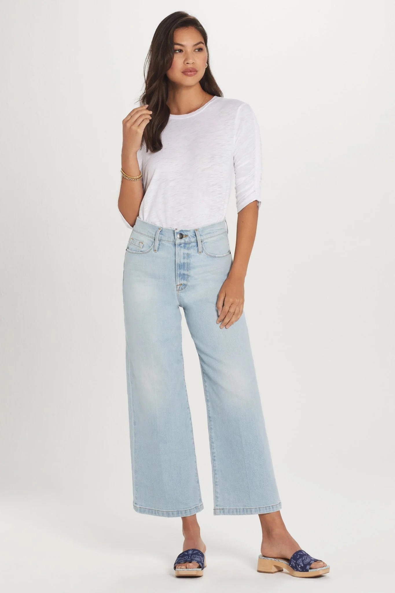 Ruched Half Sleeve Tee