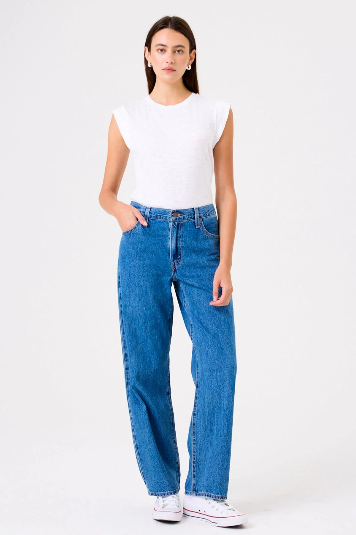 Signature Slub Cap Sleeve Tee