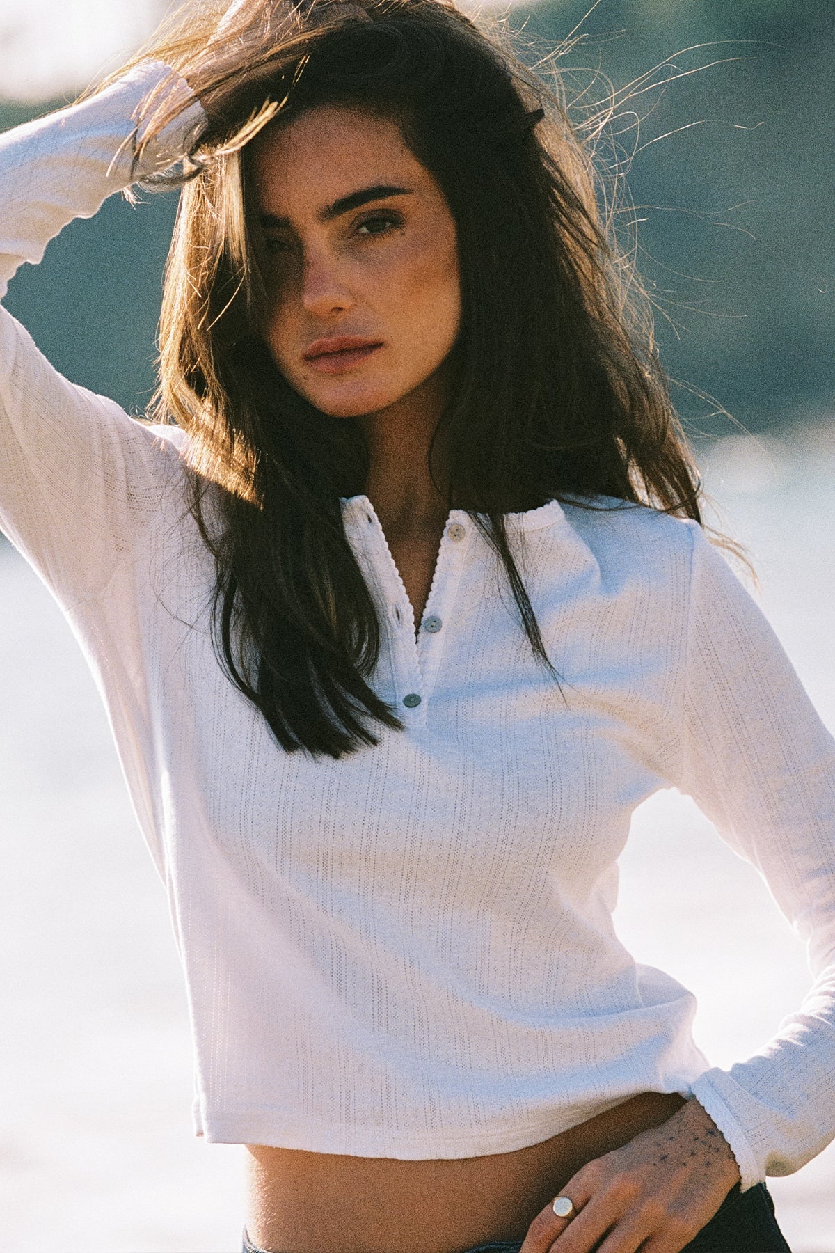 Sloane Pointelle Henley